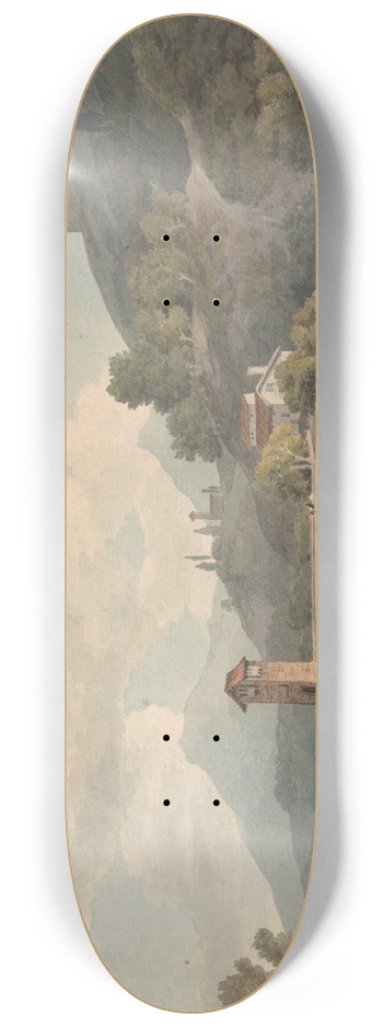 Francis Towne - Modern Bridge at Narni 8.25 inch art skate deck