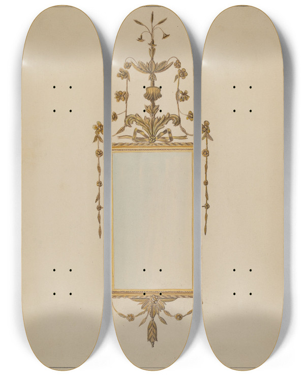 Triptych art skateboard deck of Nicholas Gorid Mirror_5 by Nicholas Gorid (20-)