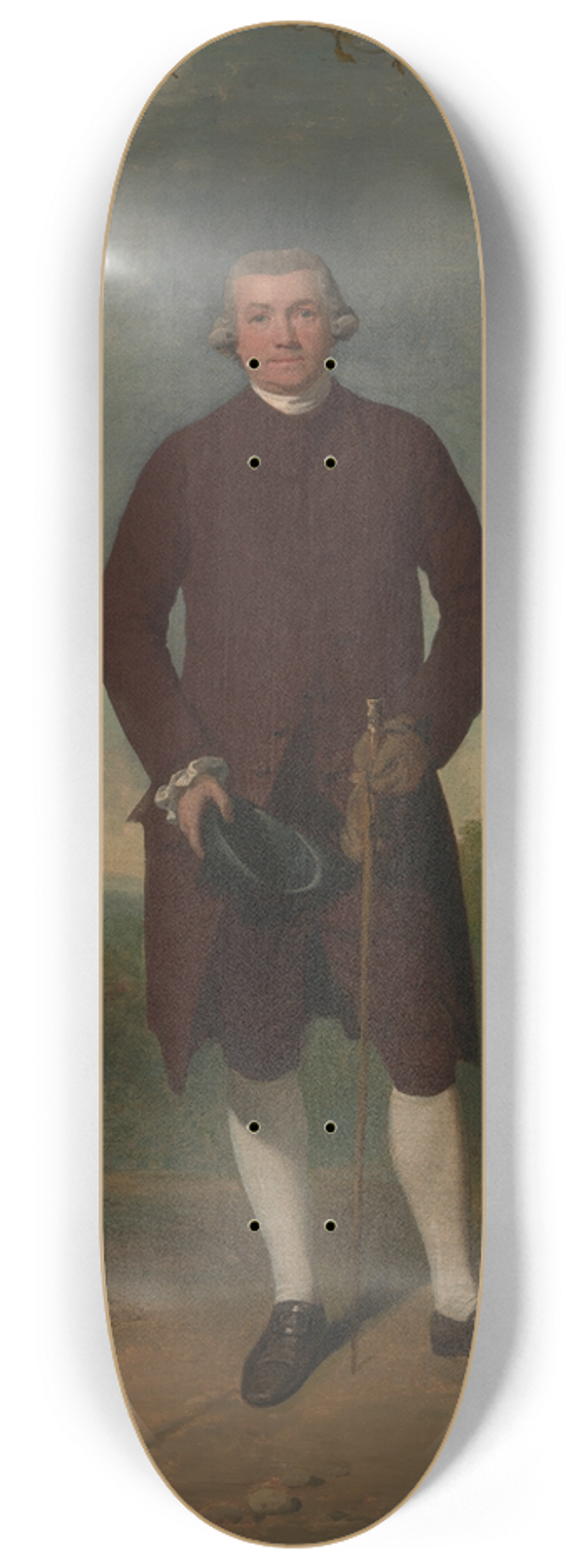 Francis Wheatley - Portrait Of A Man, Called George Basil Woodd 8.25 inch art skate deck