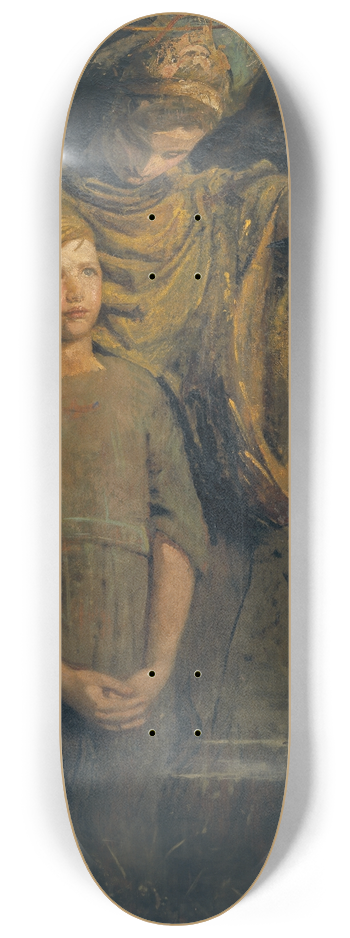 Abbott Handerson Thayer - Boy and Angel 8.25 inch art skate deck
