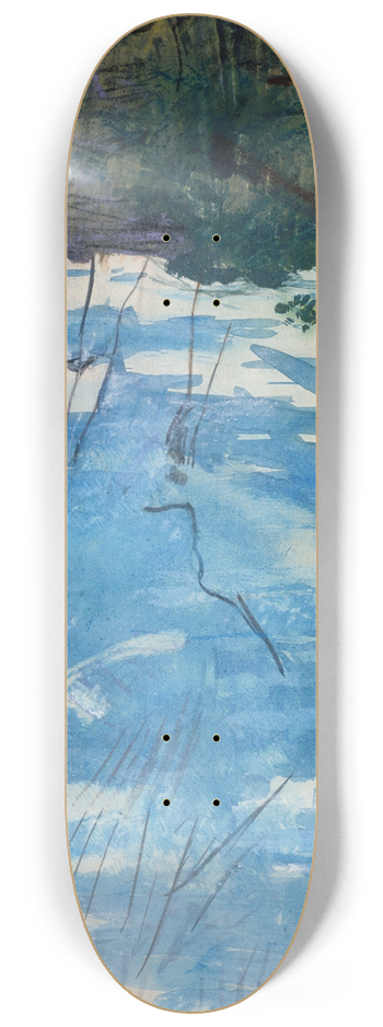 Abbott Handerson Thayer - Winter, Monadnock 8.25 inch art skate deck