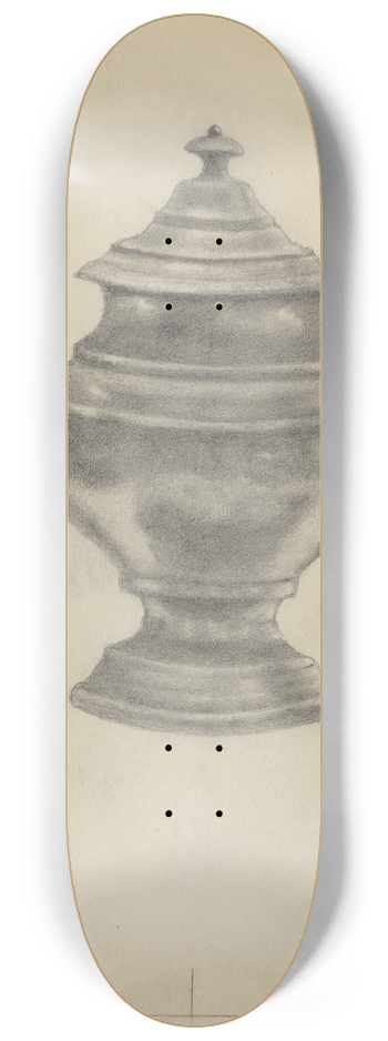 Aaron Dermansky - Pewter Teapot 8.25 inch art skate deck