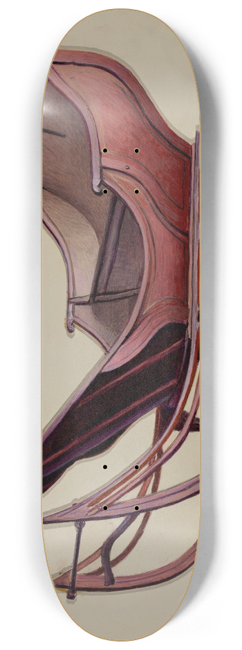 Aaron Fastovsky - One Horse Sleigh 8.25 inch art skate deck