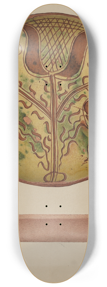 Aaron Fastovsky - Pa. German plate 8.25 inch art skate deck