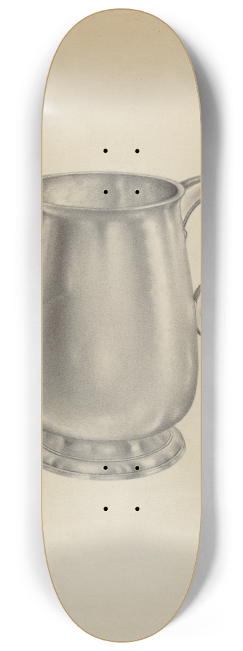 Aaron Fastovsky - Silver Mug 8.25 inch art skate deck