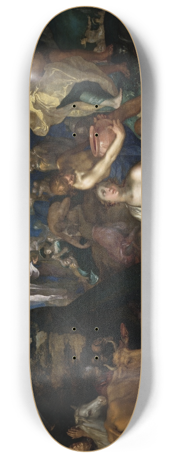 Abraham Bloemaert - Moses Striking the Rock 8.25 inch art skate deck