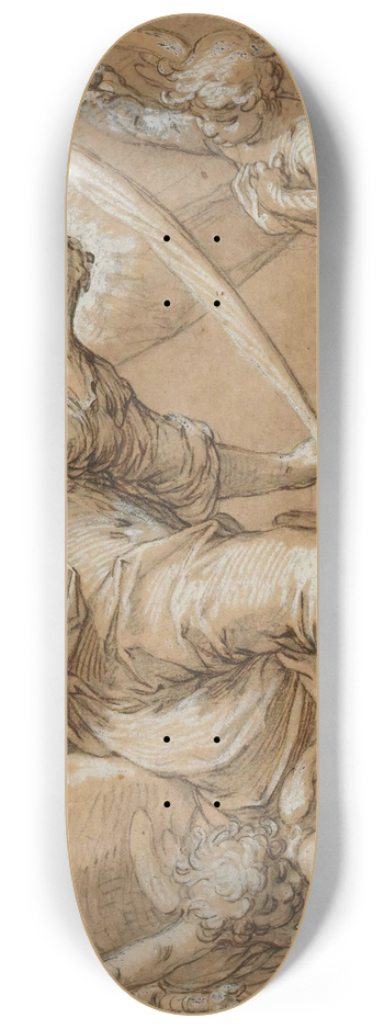 Abraham Bloemaert - Sainte Catherine 8.25 inch art skate deck