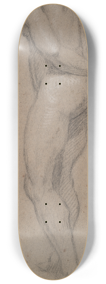 Abraham Bloemaert - Standing MaleNude 8.25 inch art skate deck
