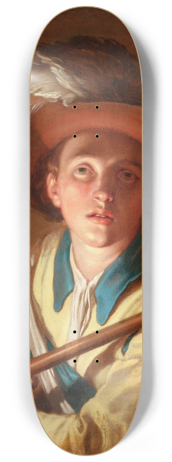 Abraham Bloemaert - The Flute Player 8.25 inch art skate deck