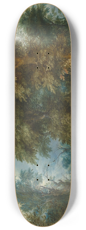 Abraham Govaerts - Forest landscape 8.25 inch art skate deck