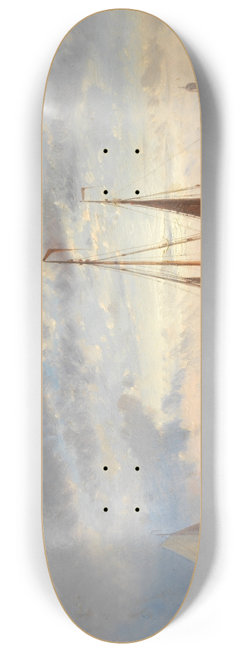 Abraham Hulk - Fishermen at sunset 8.25 inch art skate deck