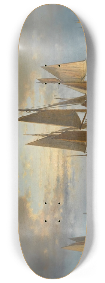 Abraham Hulk - On calm waters 8.25 inch art skate deck