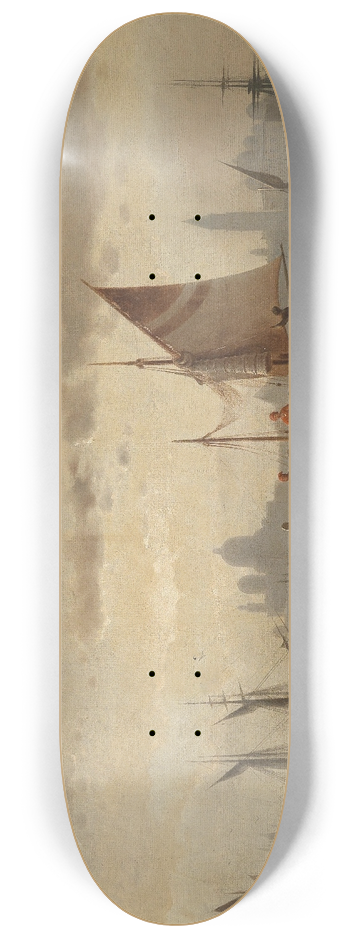 Albert Rieger - Segelschiffe Vor Venedig 8.25 inch art skate deck