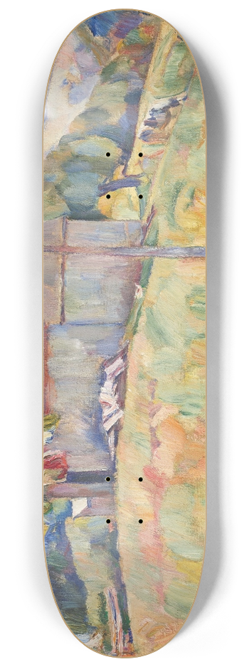 Abraham Manievich - Summer landscape 8.25 inch art skate deck