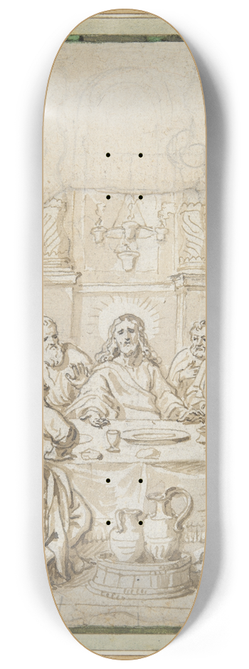 Abraham van Diepenbeeck - The LastSupper 8.25 inch art skate deck