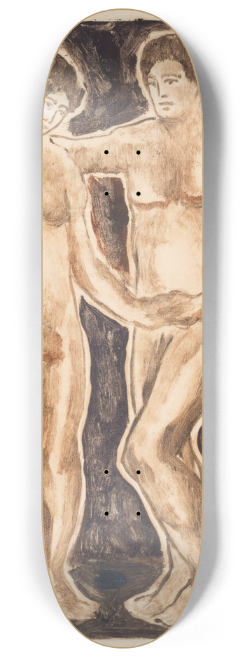 Abraham Walkowitz - Figure Sketch 8.25 inch art skate deck