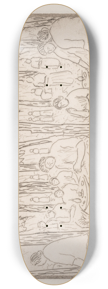 Abraham Walkowitz - Under Two Trees 8.25 inch art skate deck