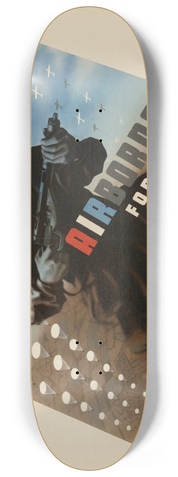 Abram Games - Airborne Forces 8.25 inch art skate deck