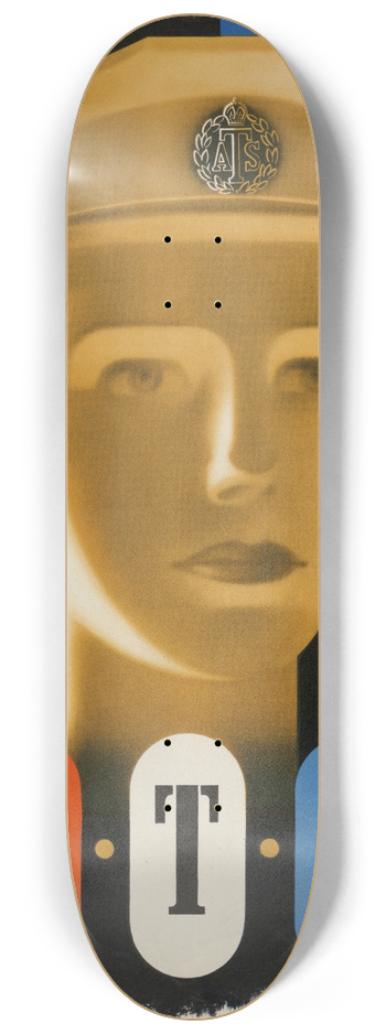Abram Games - A.T.S. 8.25 inch art skate deck