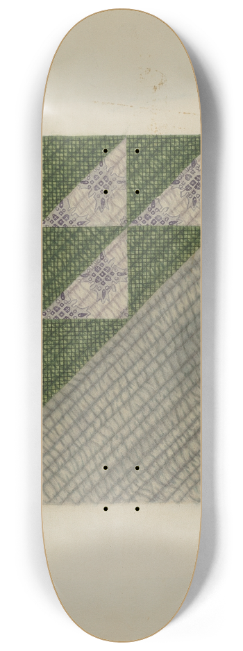 Ada Barnes - Quilt Block 8.25 inch art skate deck