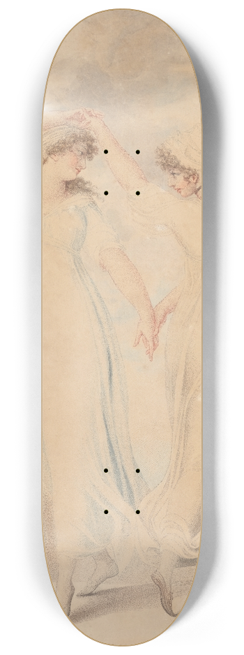 Adam Buck - Two sisters 8.25 inch art skate deck