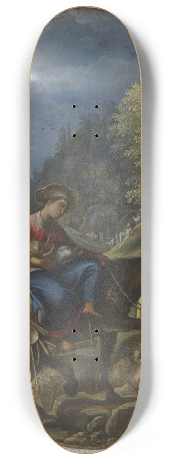 Adam Elsheimer - The Flight into Egypt 8.25 inch art skate deck