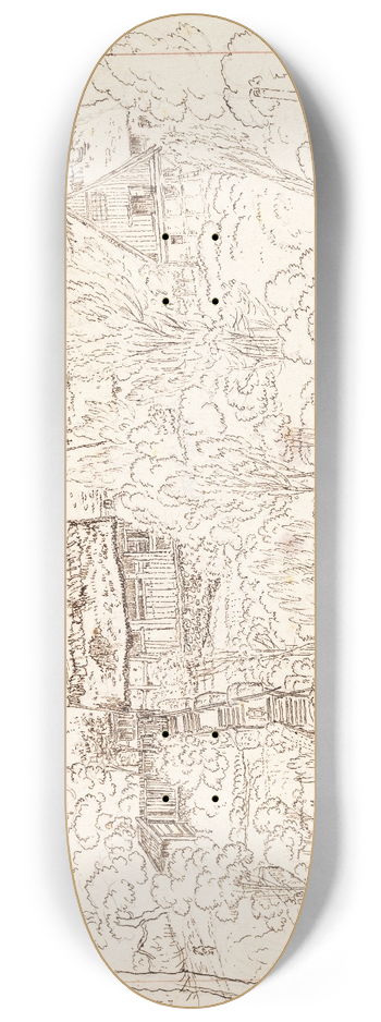 Adam Gottlob Gjelstrup - Hus Fredensborg 8.25 inch art skate deck