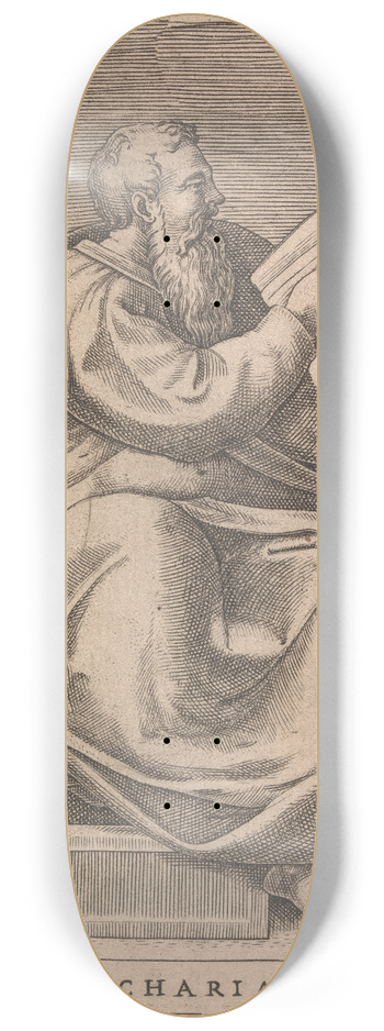 Adamo Scultori - The Prophet Zachariah 8.25 inch art skate deck
