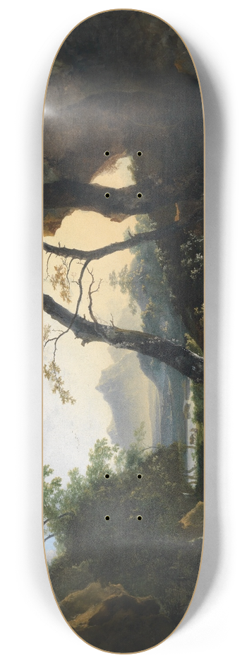 Adam Pynacker - Forest landscape with shepherds 8.25 inch art skate deck