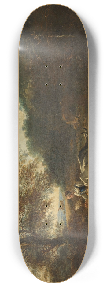 Adam Pynacker - Landscape with cattle 8.25 inch art skate deck