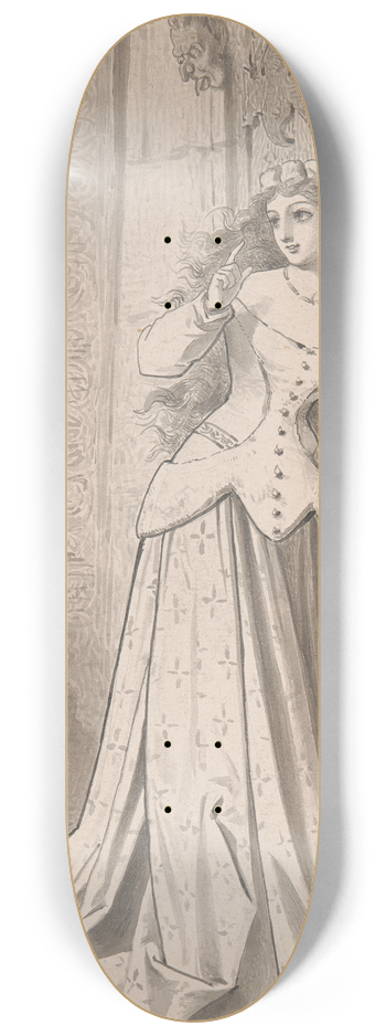 Adelaide Claxton - A Damsel 8.25 inch art skate deck