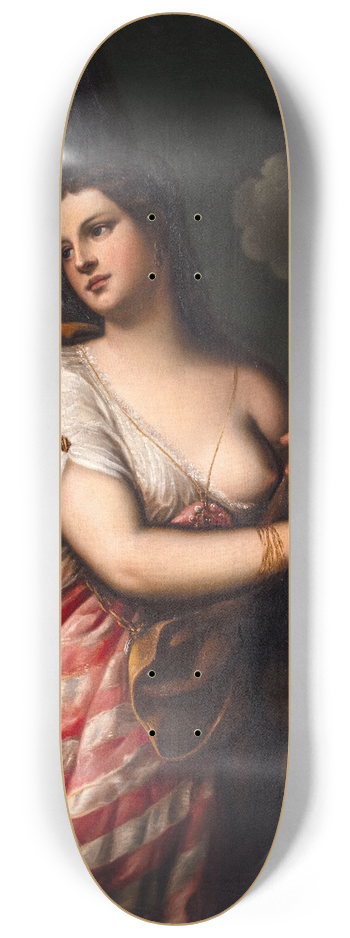 Adelaide Leuhusen - Judith with Holofernes Head. Copy after Alessandro Varotari 8.25 inch art skate deck