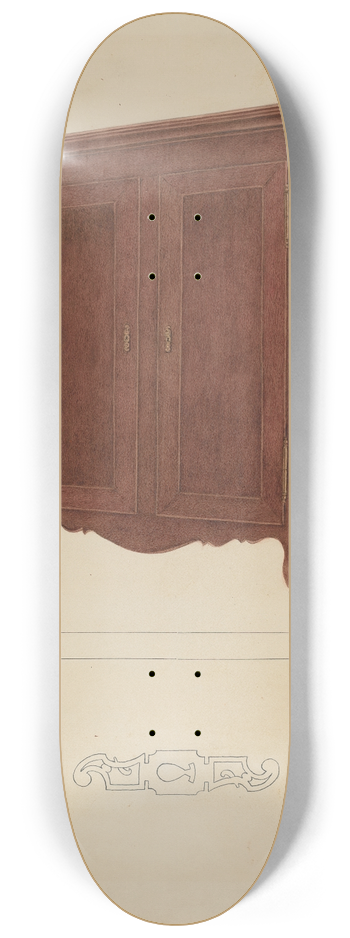 Adele Brooks - Wooden Armoire 8.25 inch art skate deck