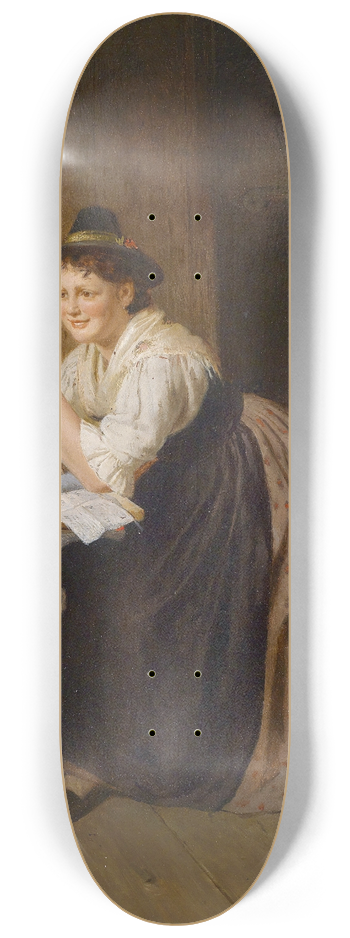 Adolf Eberle - Der gelunge Brief 8.25 inch art skate deck