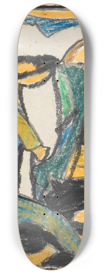 Adolf Hlzel - Figurale Komposition 8.25 inch art skate deck