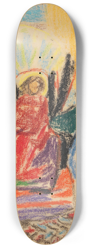 Adolf Hlzel - Religises Motiv 8.25 inch art skate deck