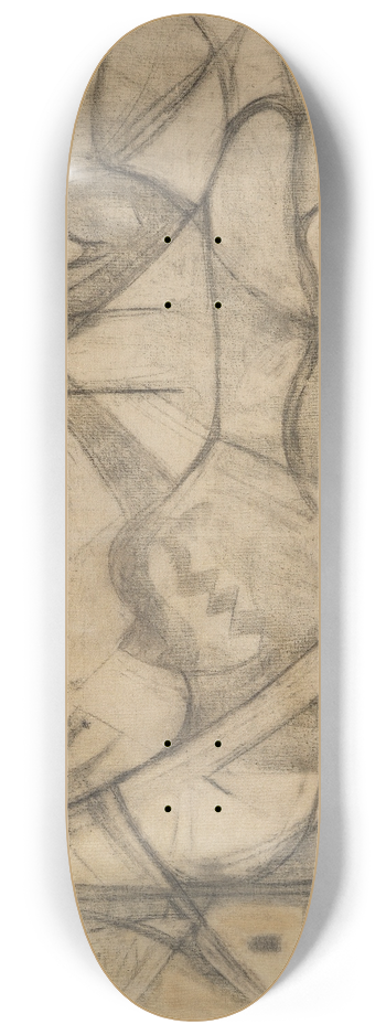 Adolf Hlzel - Segelboote vor Knokke 8.25 inch art skate deck