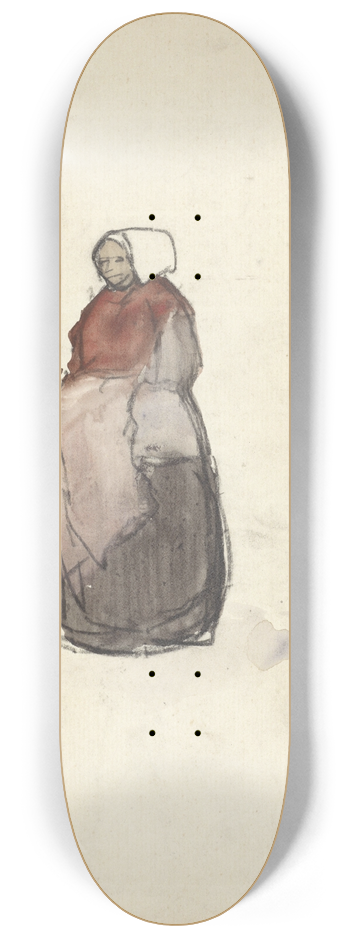 Adolf le Comte - Staande boerin 8.25 inch art skate deck