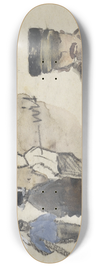 Adolf le Comte - Vier werklieden 8.25 inch art skate deck