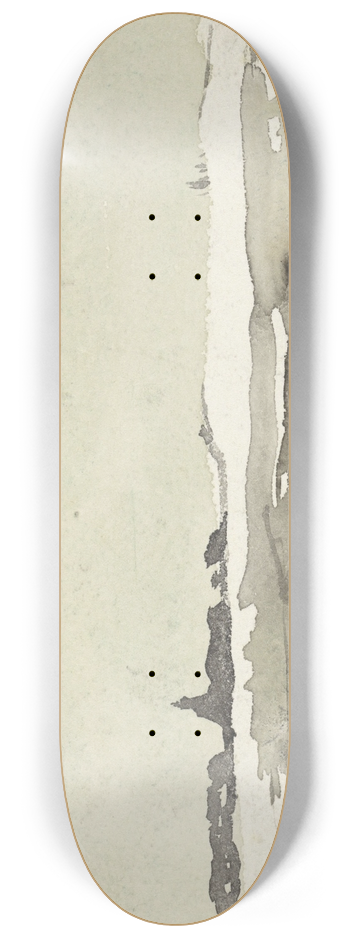 Adolf le Comte - Winterlandschap met kerkje in het verschiet 8.25 inch art skate deck