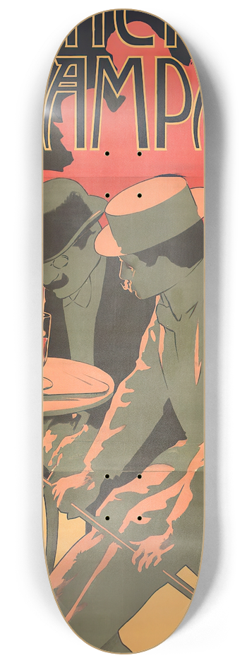 Adolfo Hohenstein - Bitter Campari 8.25 inch art skate deck