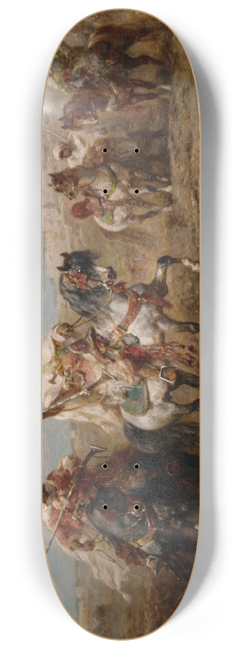 Adolf Schreyer - Arabs on Horseback 8.25 inch art skate deck