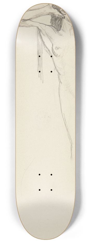Adolf Sternschuss - akt stojcej kobiety 8.25 inch art skate deck