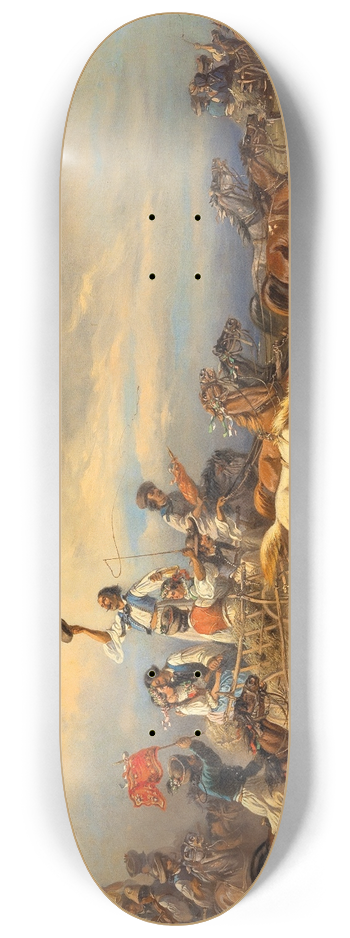 Adolf van der Venne - Wilde Fahrt 8.25 inch art skate deck