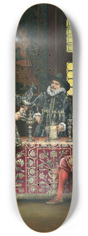 Adolphe-Alexandre Lesrel - At The Goldsmiths 8.25 inch art skate deck