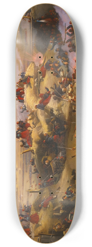 Adolphe Yvon - Prise De La Gorge De Malakoff, September 1855 8.25 inch art skate deck