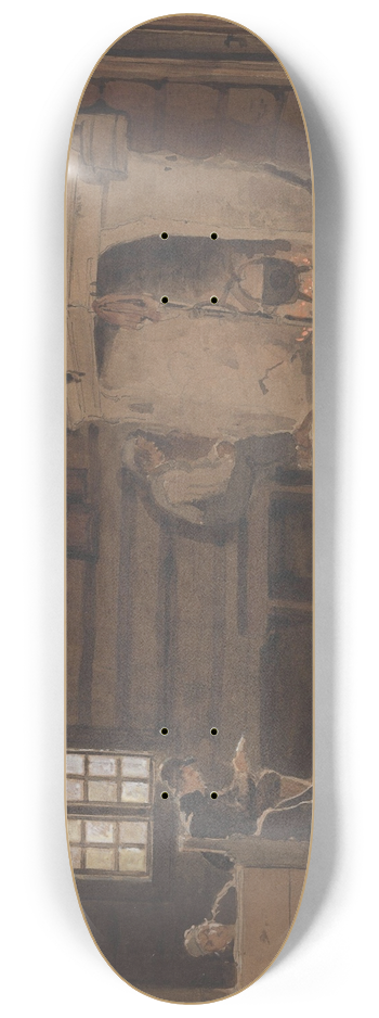 Adolph Tidemand - Bondestue, Ringnes 8.25 inch art skate deck