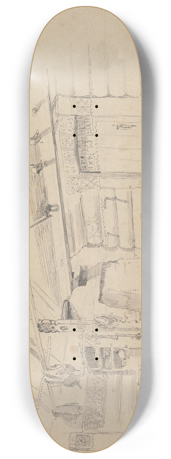 Adolph Tidemand - Bondestue, Teigen 8.25 inch art skate deck