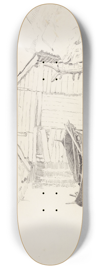 Adolph Tidemand - Btnaust, Bjelkary 8.25 inch art skate deck