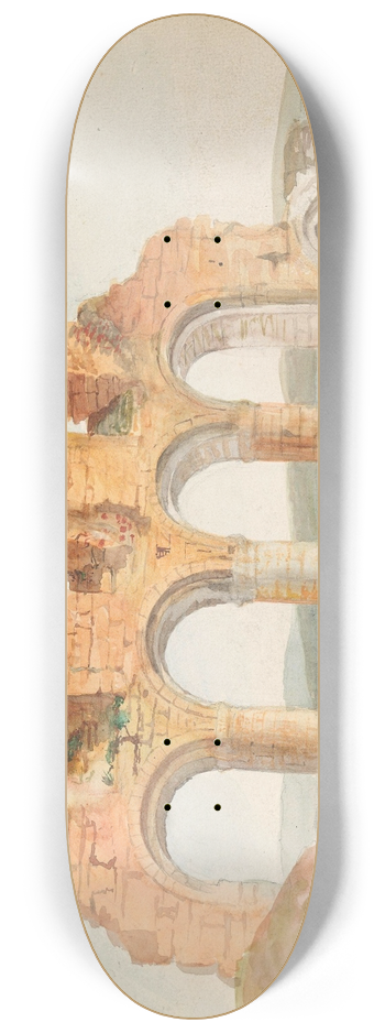 Adolph Tidemand - Domkirkeruinen, Hamar 8.25 inch art skate deck